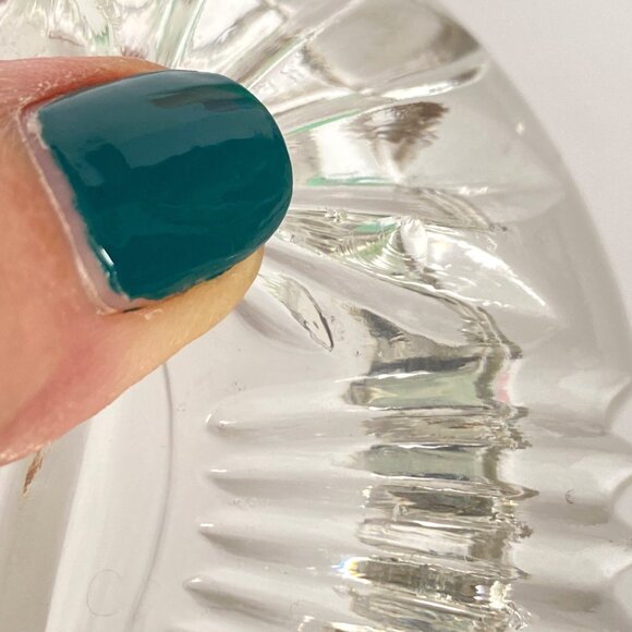 1960s Federal Glass Ashtray Clear Pressed Glass Georgetown Pattern 4in Diameter - Picture 8 of 11